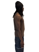 Load image into Gallery viewer, SQUARE NECK TANK TOP (BROWN)