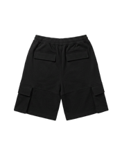 Load image into Gallery viewer, CARGO SWEATSHORTS (BLACK)