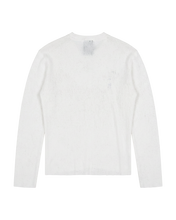 Load image into Gallery viewer, HÄN SECT DISTRESSED LONGSLEEVE T-SHIRT (WHITE)