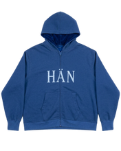 Load image into Gallery viewer, HÄN SECT ZIP-UP HOODIE (BLUE)