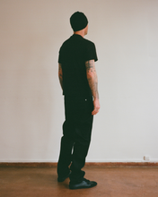 Load image into Gallery viewer, RAW STRAIGHT JEANS (BLACK)
