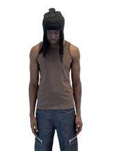 Load image into Gallery viewer, SQUARE NECK TANK TOP (BROWN)
