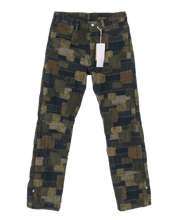 Load image into Gallery viewer, BLACKMEANS BORO PATCHWORK STRAIGHT JEANS (BLUE-GREEN)
