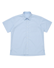 Load image into Gallery viewer, SHORT SLEEVE POPLIN SHIRT (LIGHT BLUE)
