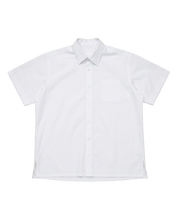 Load image into Gallery viewer, SHORT SLEEVE POPLIN SHIRT (WHITE)
